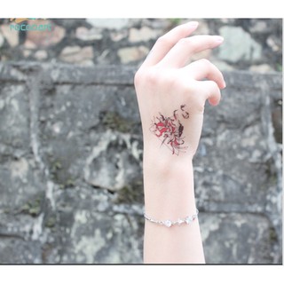 Hình xăm dán hoa bỉ ngạn 3 10x6cm+ mua 10 tặng 4 tấm đồng size