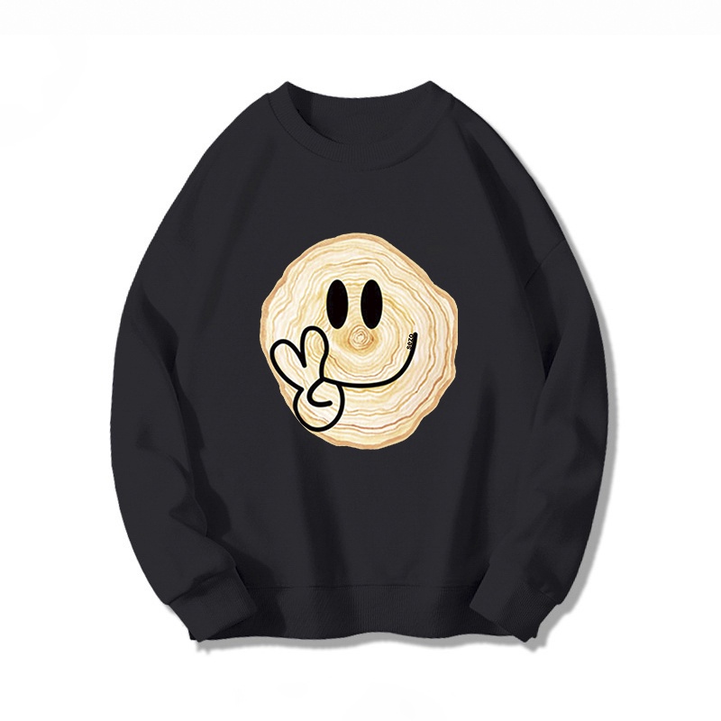 Áo sweater SELVZE chất liệu cotton cổ tròn in họa tiết thời trang cao cấp cho nữ