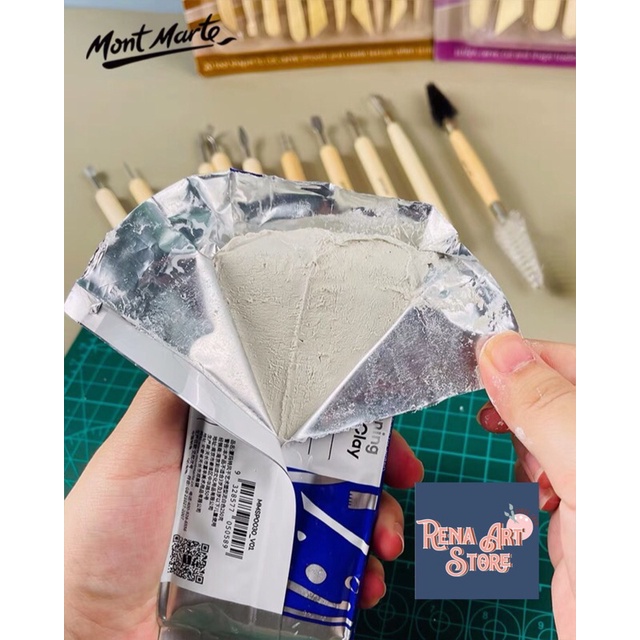 Combo Đất sét tự khô Montmarte và dụng cụ tạo hình chính hãng làm đồ handmade, trang sức, móc khóa