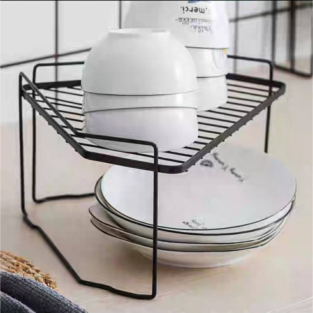 Kệ tam giác 2 tầng thép đen mã 0555