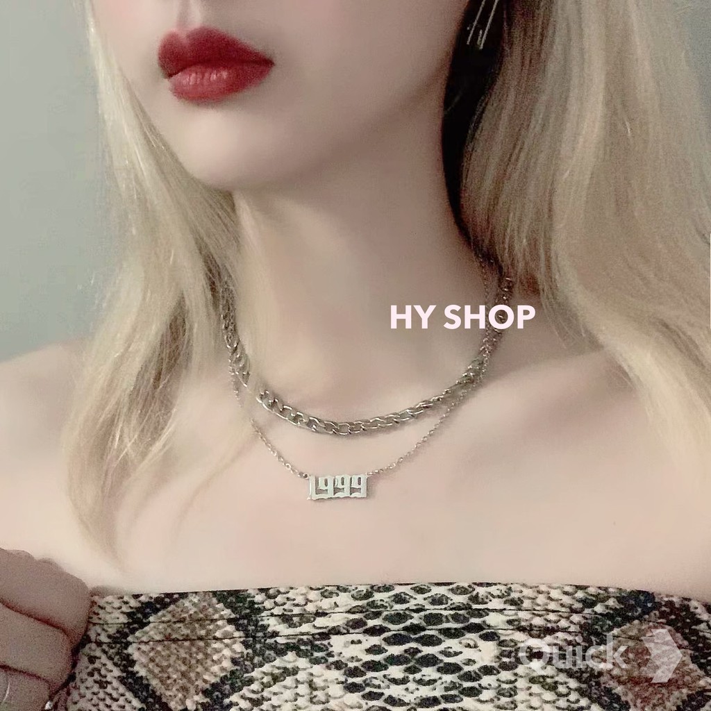 Vòng cổ titan siêu bền cá tính cực chắc chắn thép y tế không gỉ không dị ứng - dây chuyền Unisex BTS