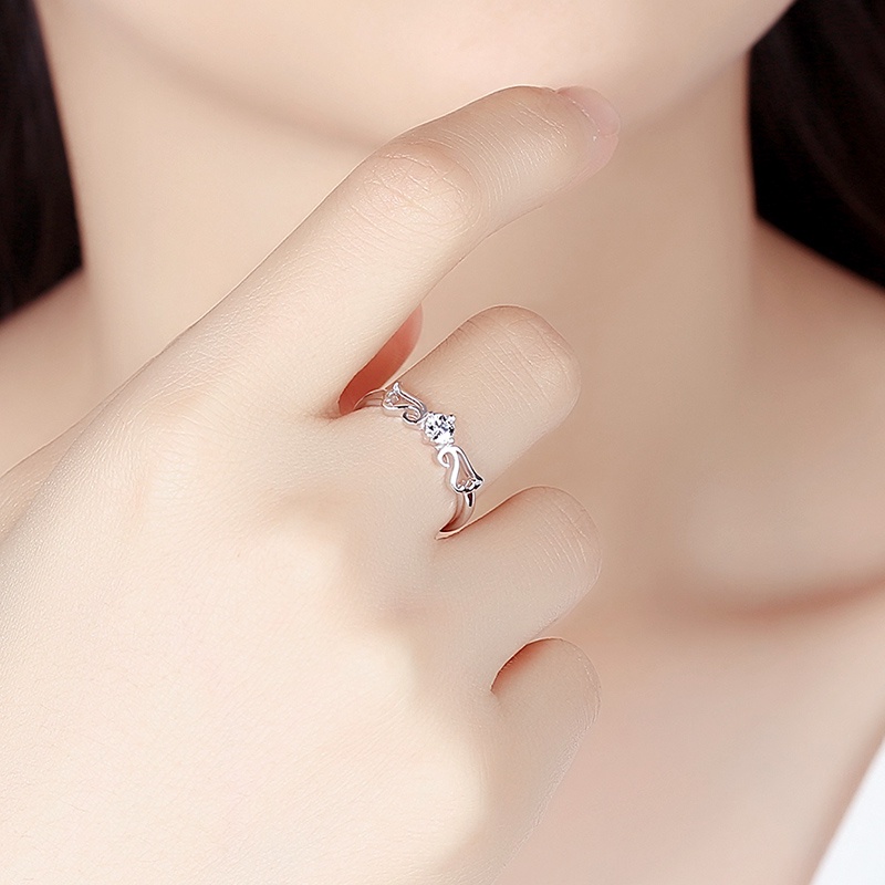 Nhẫn Nữ Bạc Hiểu Minh NU465 Vương Miện Bảo Hành Vĩnh Viễn