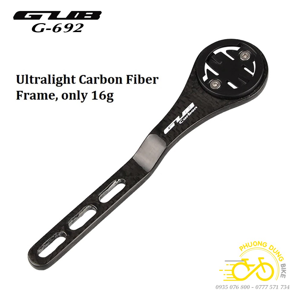 Giá Carbon GUB bắt đồng hồ xe đạp Cateye, Garmin, Bryton