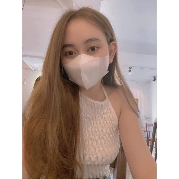 Khẩu trang 5D Màu Trắng công ty Tuấn Minh hộp 10 chiếc dày 3 lớp vải không dệt