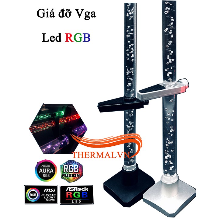 Giá đỡ Vga led - Thuỷ tinh cứng, hiệu ứng RGB 16.7 triệu màu