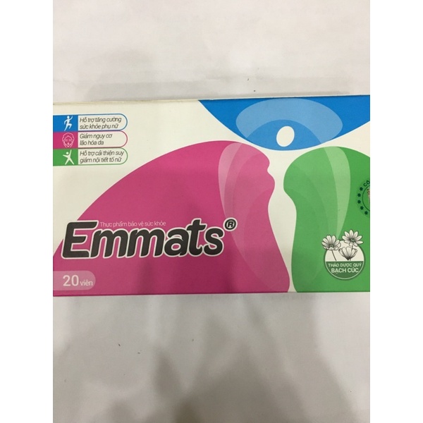 ⭐ Chính hãng⭐️ EMMATS tăng cường nội tiết tố nữ tự nhiên và an toàn hộp 30 viên
