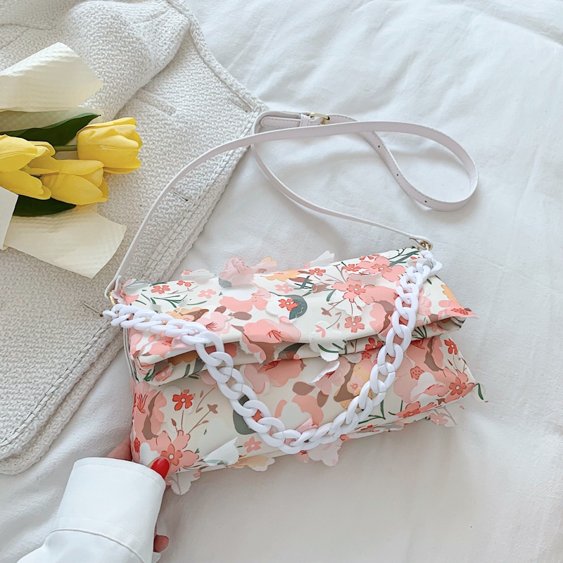 Túi Đeo Vai/Xách Tay In Hoa Thời Trang Cho Nữ