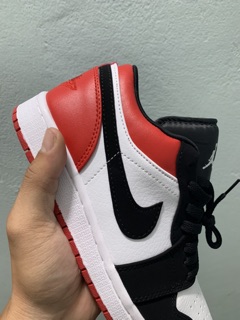 [ VIDEO + ẢNH THẬT ] GIÀY SNEAKER JORDAN THẤP CỔ ĐỎ TRẮNG ĐEN