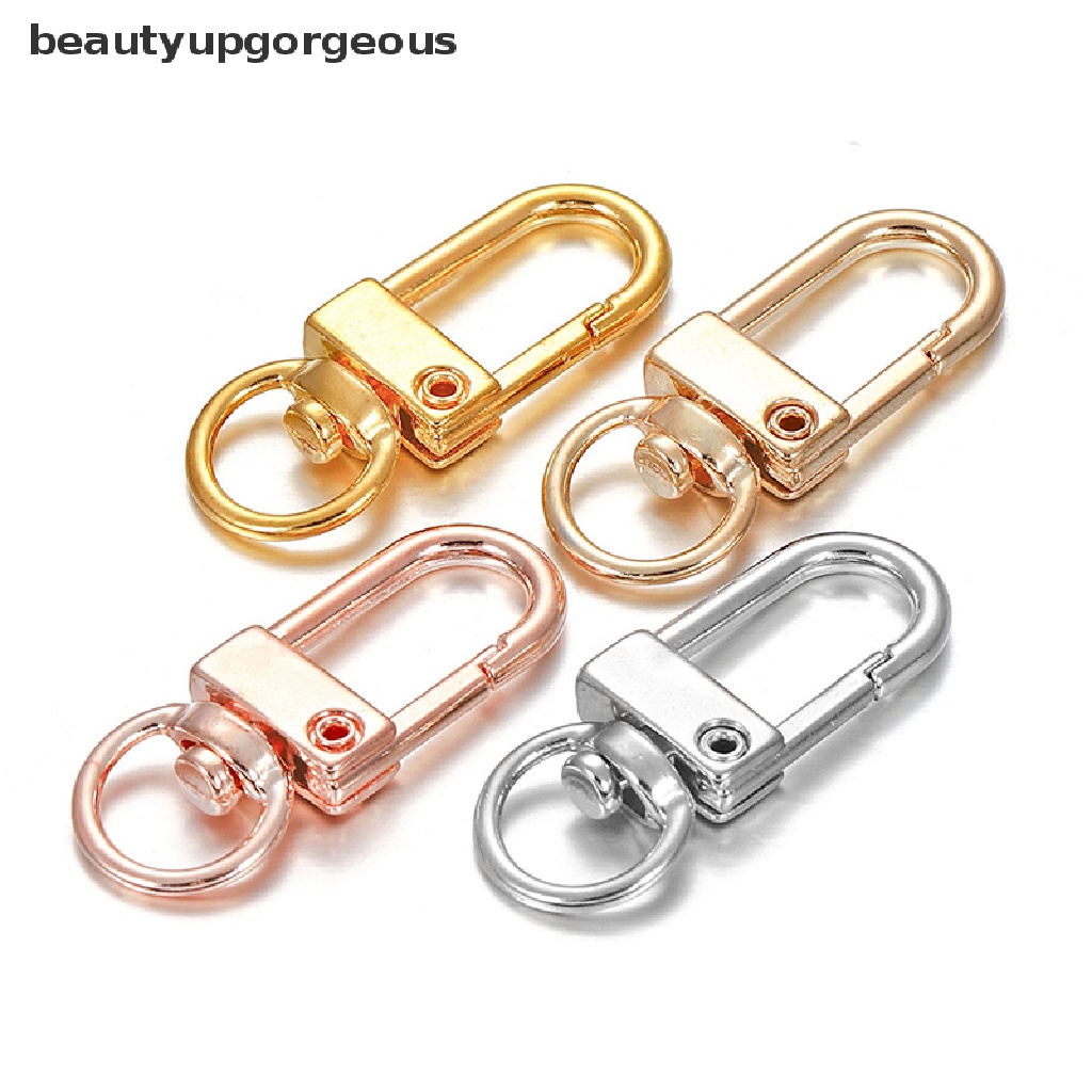 [Beautyupgorgeous] Set 10 Móc Khóa Bằng Hợp Kim Hình Tôm Hùm Xoay Được Cho Túi Xách