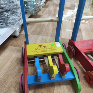 (Loại đẹp gỗ chắc)Xe tập đi gà mổ thóc bằng gỗ cho bé