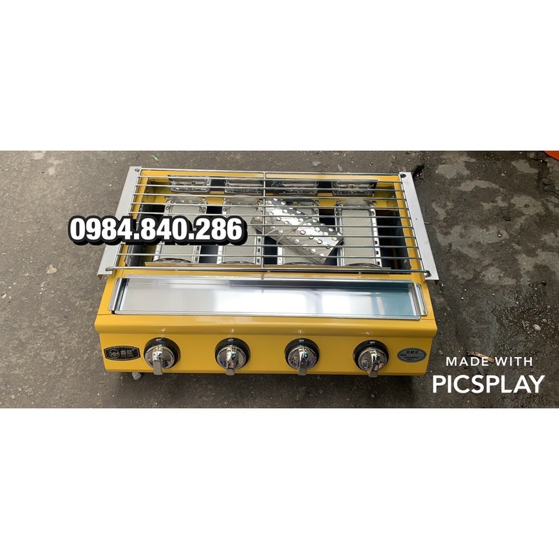 Bếp nướng BBQ bằng gas 4-6 họng đốt