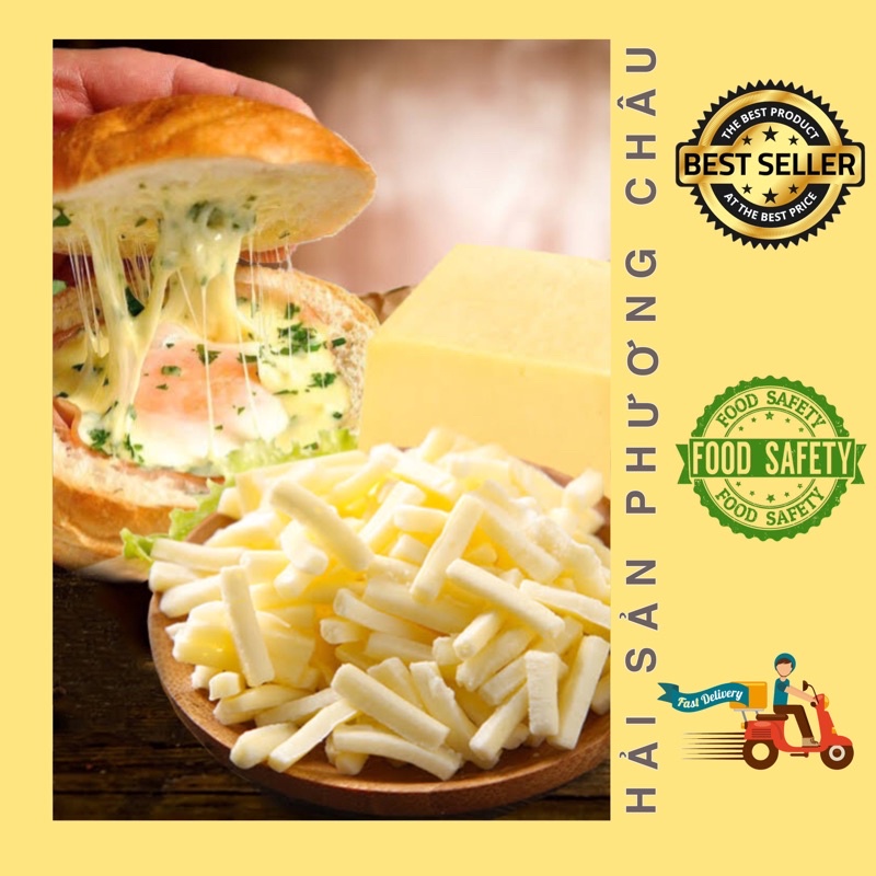 Phô mai Mozzarella bào sợi làm pizza, bánh gạo cay, nướng hải sản phô mai 100g
