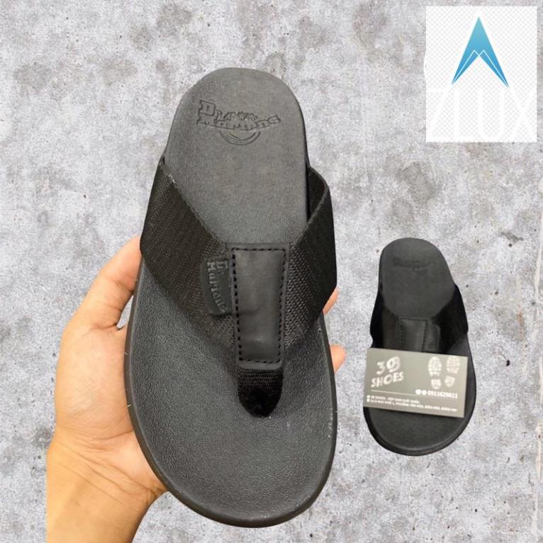 Dép kẹp nam, dép xỏ ngón ⚡️FREESHIP⚡️Dr.Martens Cao Cấp, Siêu Êm, Siêu Bền FULLBOX (Quai Đen) 🤖