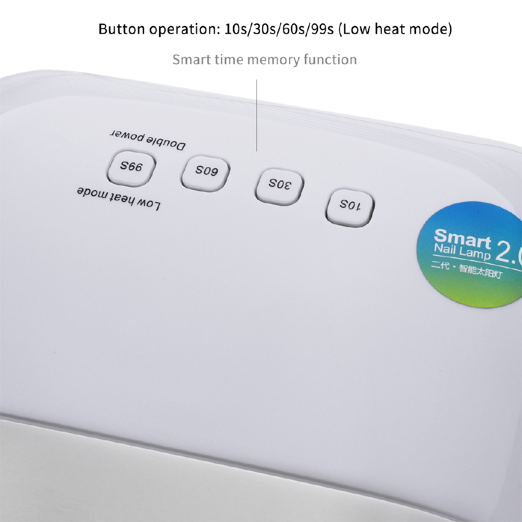 [Hàng mới về] Máy Hong Khô Gel Sơn Móng Tay Monja 48w Uv 39 Bóng Led Cảm Biến Tự Động Hẹn Giờ Thông Mnh