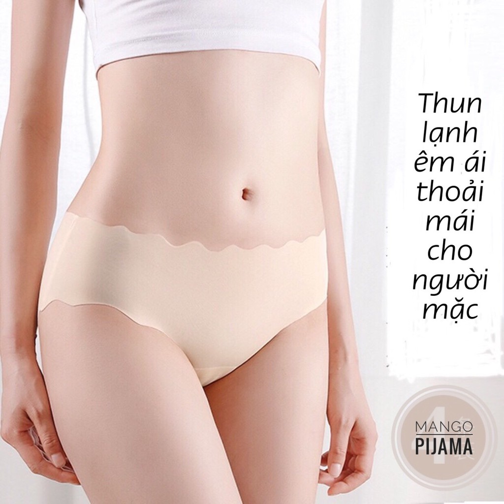 Quần Lót Nữ Đúc Su Không Đường May 🍀 Quần Lót Thun Lạnh Chống Viêm Kháng Khuẩn