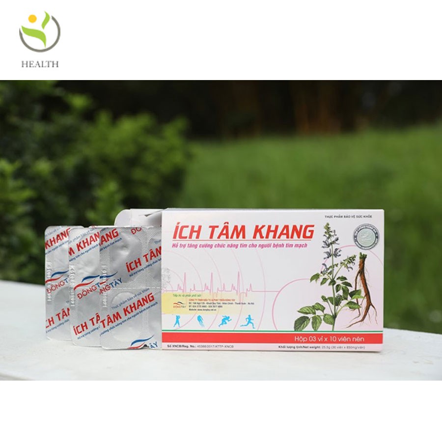 Ích Tâm Khang phòng và hỗ trợ bệnh suy tim hộp 30 viên - Healthy Pharmacy