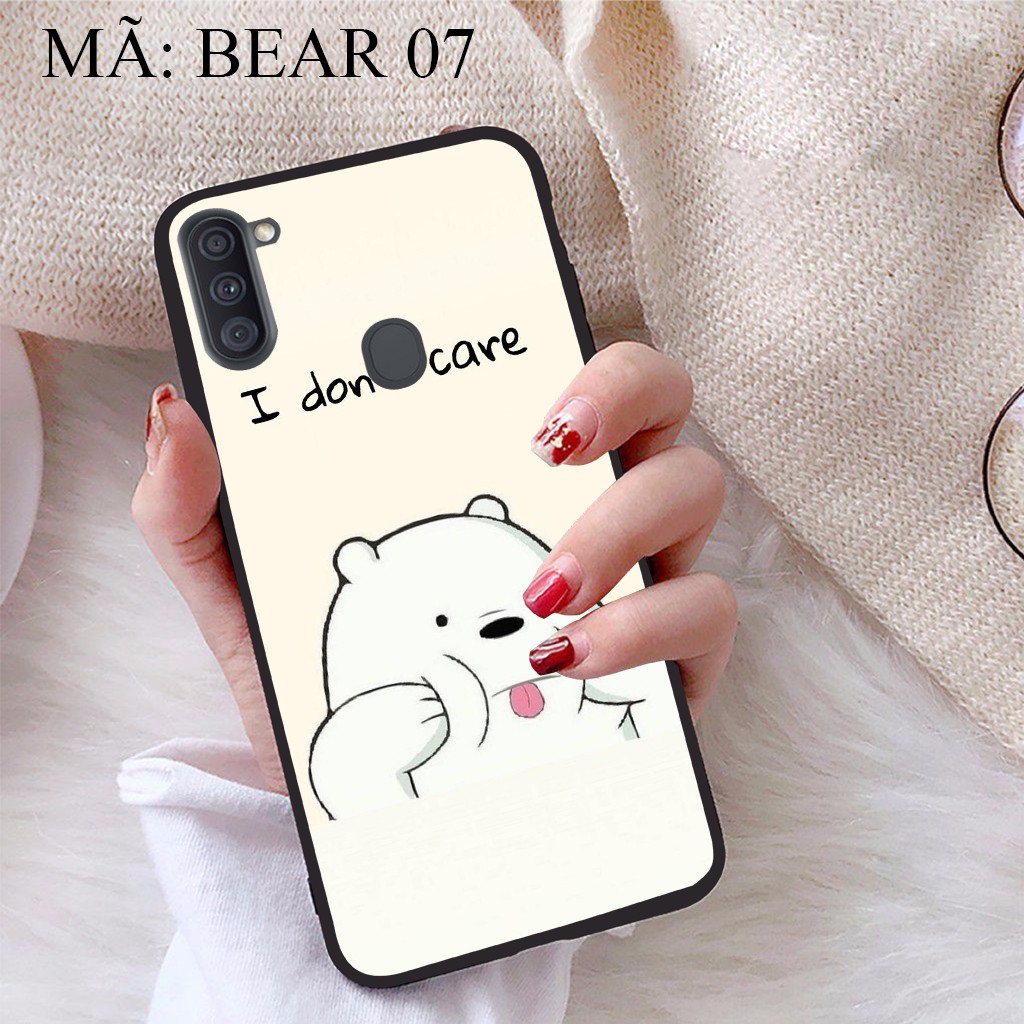 Ốp lưng Samsung Galaxy A11 viền dẻo TPU BST Gia Đình Nhà Gấu