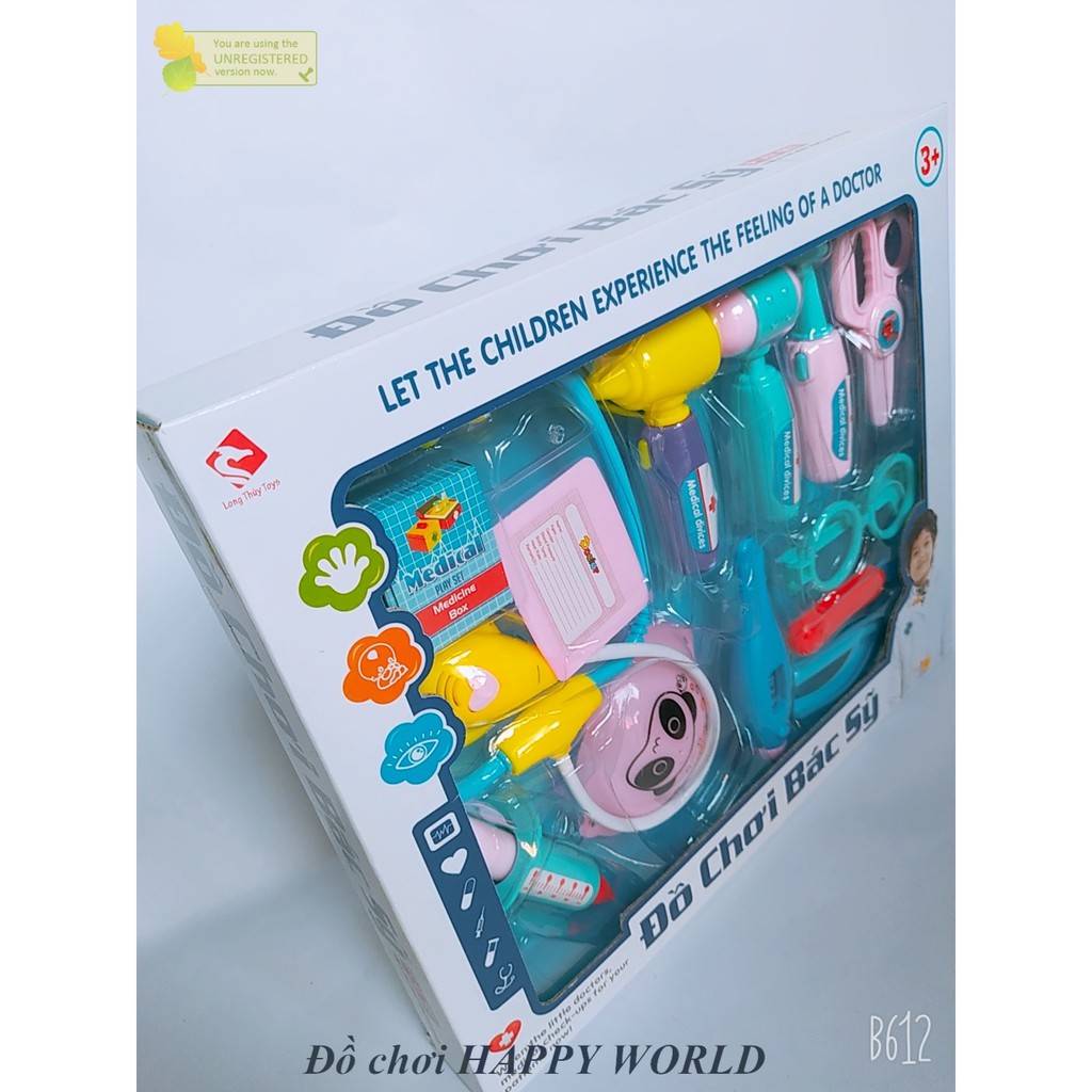 [ĐỦ PHỤ KIỆN] Hộp đồ chơi bác sỹ cho bé tập làm bác sỹ - Hàng Việt Nam