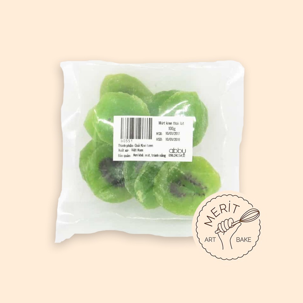 Mứt kiwi thái lát 100g