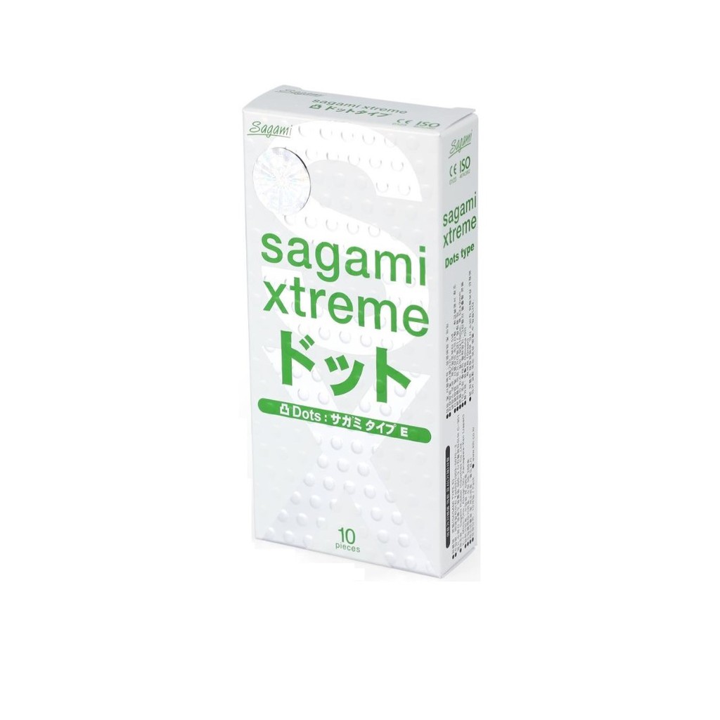 [CHÍNH HÃNG] Bao Cao Su Sagami Extreme White Gân Gai Xuất Xứ Nhật Bản - Hộp 10c