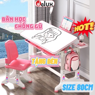 Bộ Bàn Ghế Học Sinh Nâng Hạ Chiều Cao Thông Minh, Bàn Học Chống Gù Chống Cận Cho Bé Size To