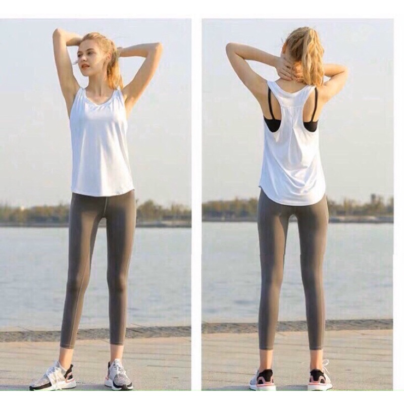 Áo Tank Thể Thao Mặc Ngoài Tập Gym Yoga Nữ - Áo Tank Thể Thao Ba Lỗ Lưới Mè F21, Mặc Nhẹ, Thoáng Mát, Mềm Mịn