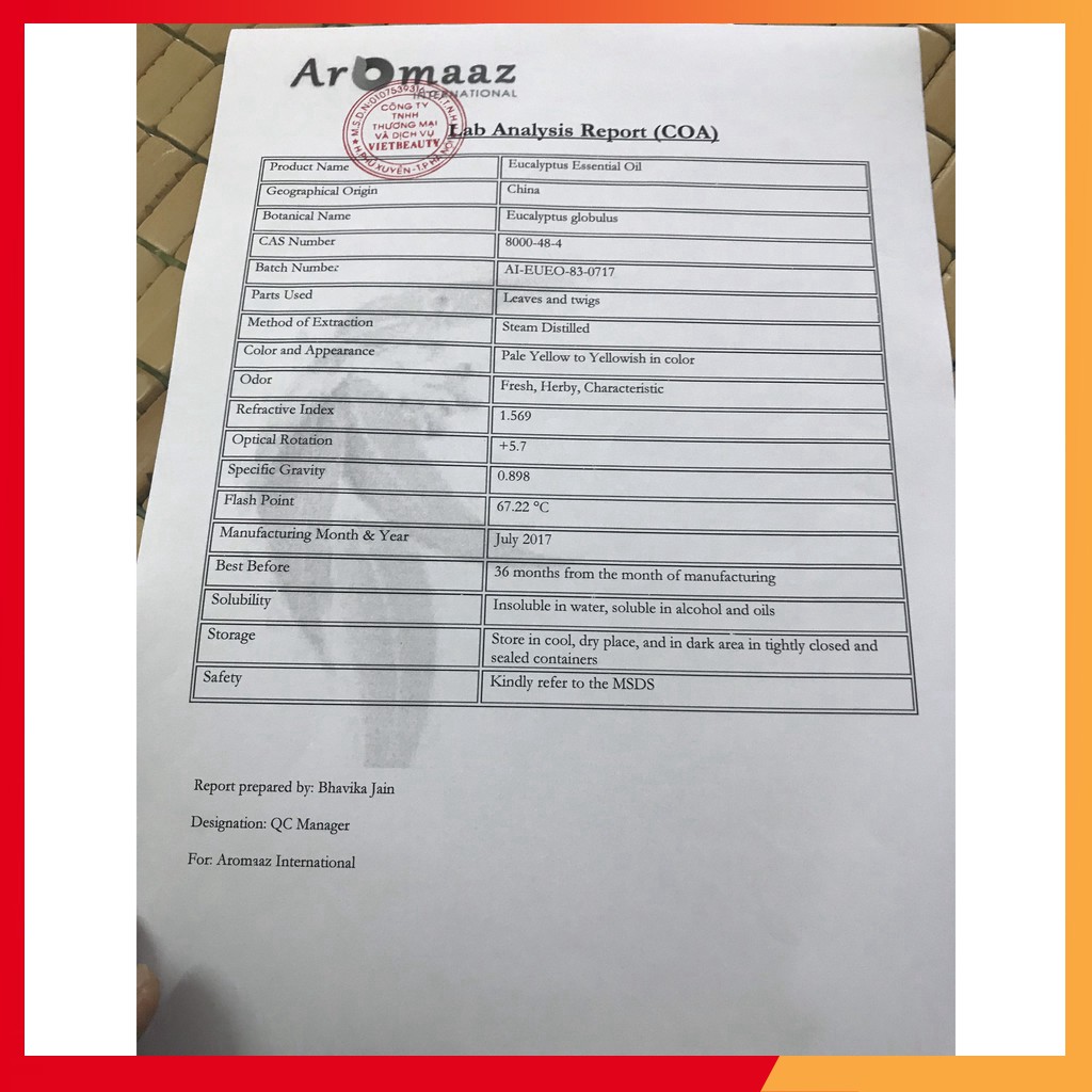 Tinh dầu Khuynh Diệp Nguyên Chất 100% Tự Nhiên - Hàng Cao Cấp - Dùng cho cả trẻ em và người lớn