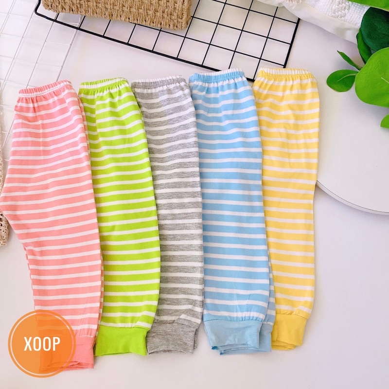 HOT ! BỘ DÀI TAY KẺ SỌC CHẤT COTTON LẠNH HÀNG MINKY MOM CHO BÉ(8-18kg)