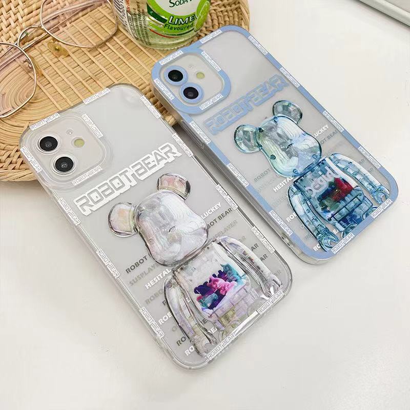 Ốp điện thoại mềm hình gấu cho Iphone 11 Pro Max I11 I7 I8 7plus 8plus Ix Xs Xr Xs Max Se 12 12pro 12 Pro Max