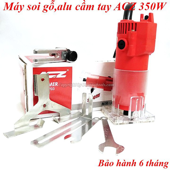 Máy Soi Gỗ,Alu ACZ 3703 Công Suất 350W-Hàng Chính Hãng-Tặng Kèm Mũi Soi Gấp Mép Alu