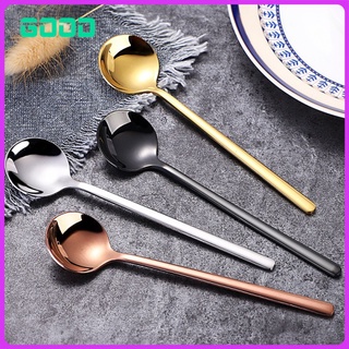 304 stainless steel small spoon mixing coffee spoon small round spoon Golden Spoon honey spoon