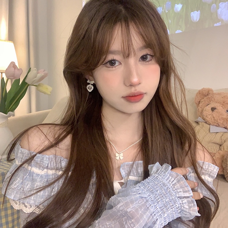 Bông Tai Hình Nơ Trắng Thời Trang Cho Nữ