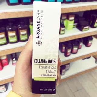 TẨY DA CHẾT CHO MẶT với COLLAGEN và ARGAN của hãng ARGANICARE (Pháp)