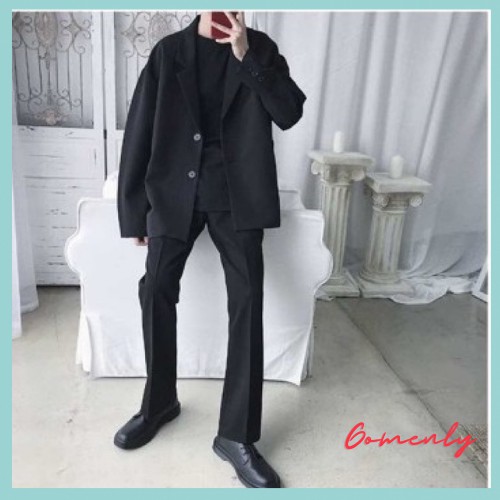 [ LOẠI 1 ]Áo khoác Nam, Áo Blazer Nam phong cách Hàn Quốc Unisex cổ bẻ Gomenly MS02