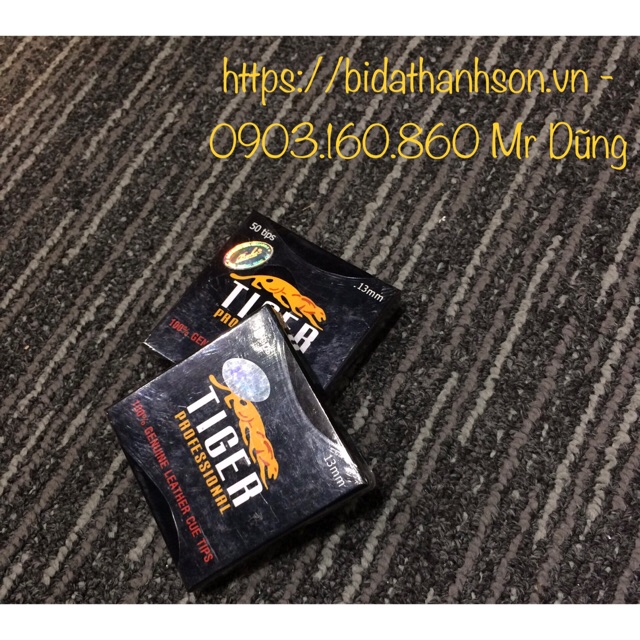 [Hộp 50 Viên] Đầu Cơ Bida Tiger - 13mm