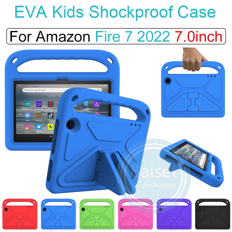 Ốp Máy Tính Bảng Eva Chống Sốc Kèm Giá Đỡ An Toàn Cho Amazon Fire 7 2022 Fire7 2022 7inch