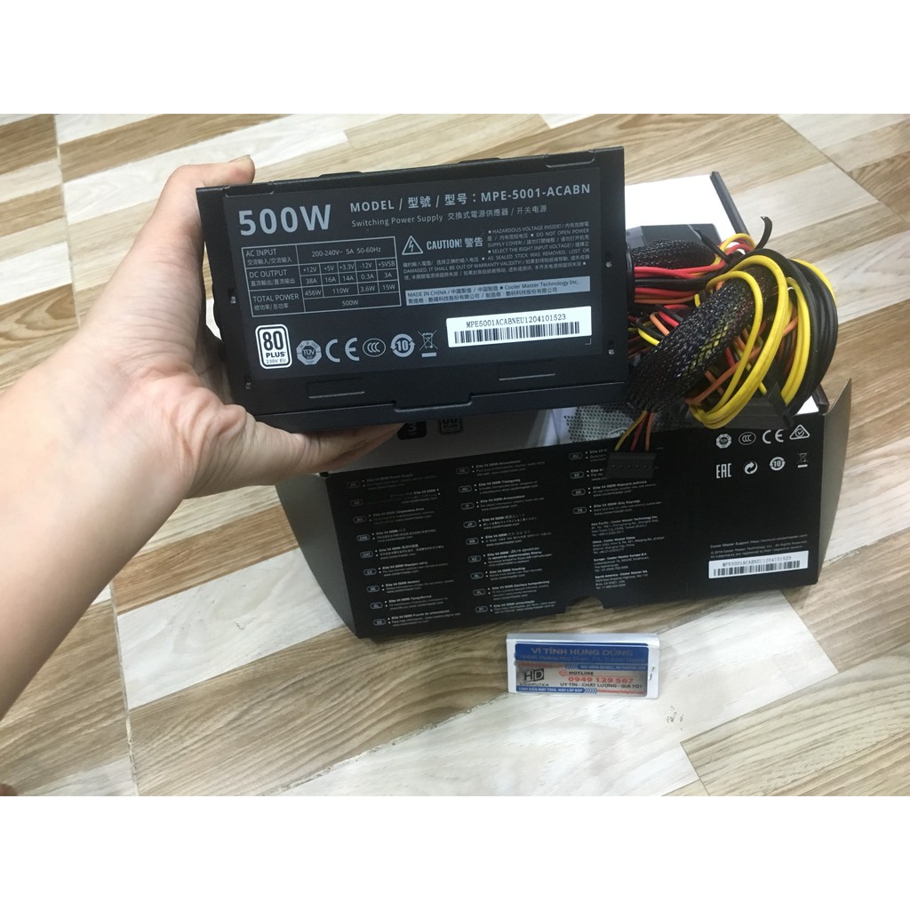 Nguồn máy tính 500W, psu coolor master 500w, 550w, 600w 80plus, antec 550w, coloor master 600w thunder