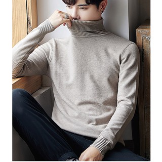 Áo len cao cổ nam, kiểu dáng basic, thời trang thu đông 2020, hàng nhập Quảng Châu