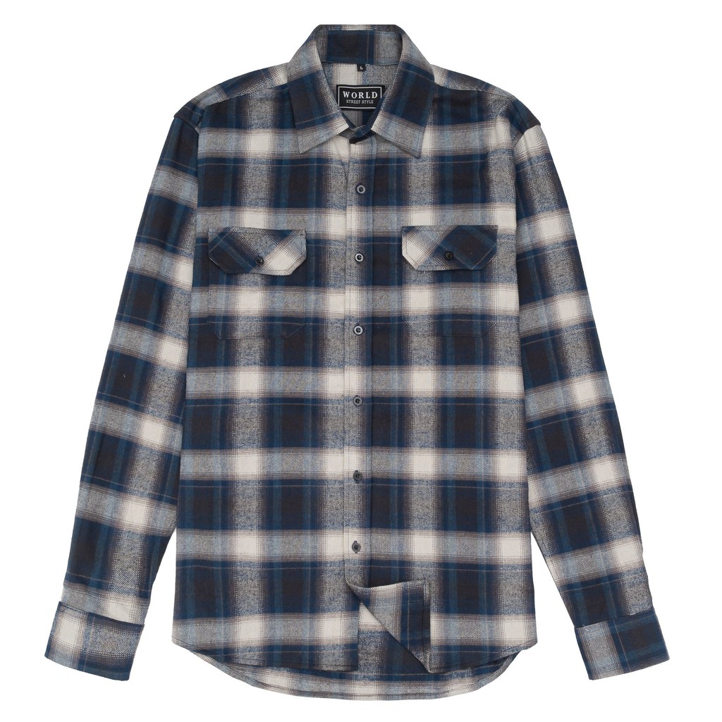 Flannel Shirt Grey/Blue