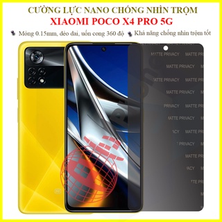 Dán chống nhìn trộm Xiaomi Poco X4 Pro - Dán nano dẻo