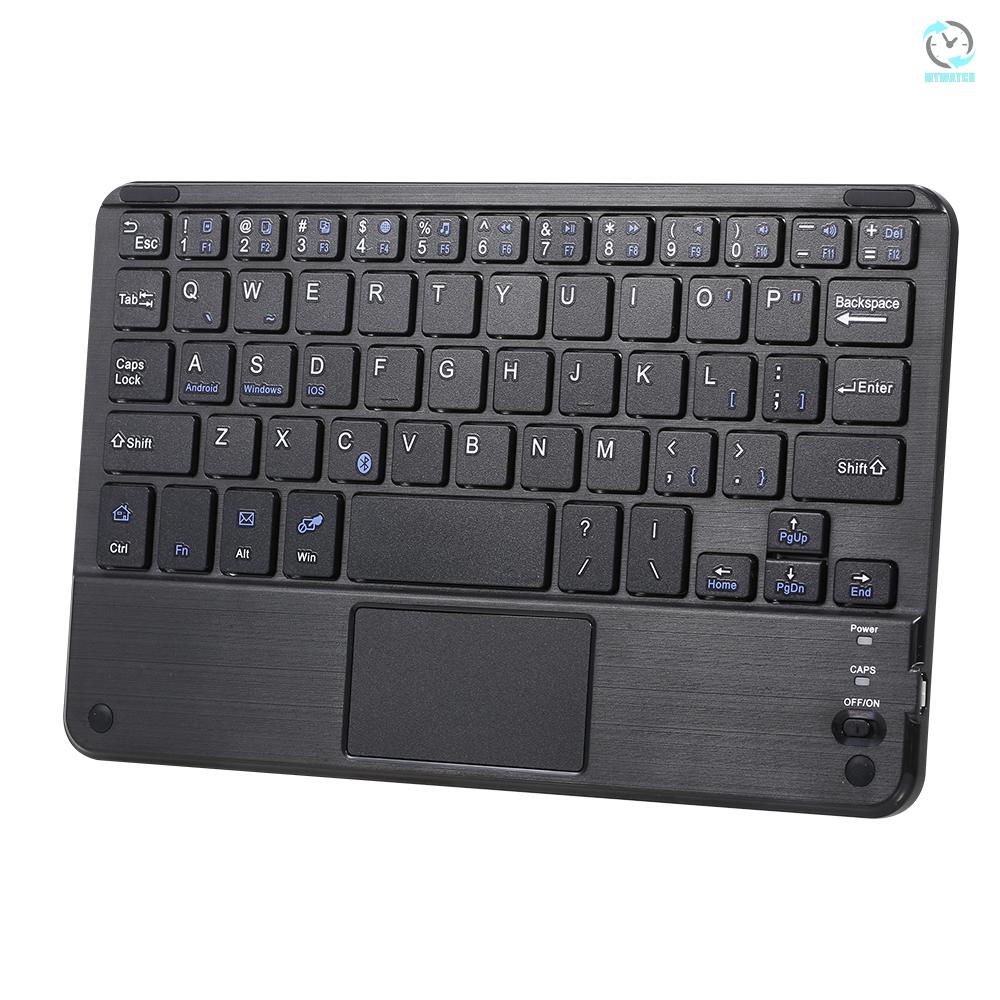 Bàn Phím Không Dây Mini Bt 3.0 59 Phím Cảm Ứng Cho Laptop / Máy Tính Bảng Android / Windows / Ios Đen