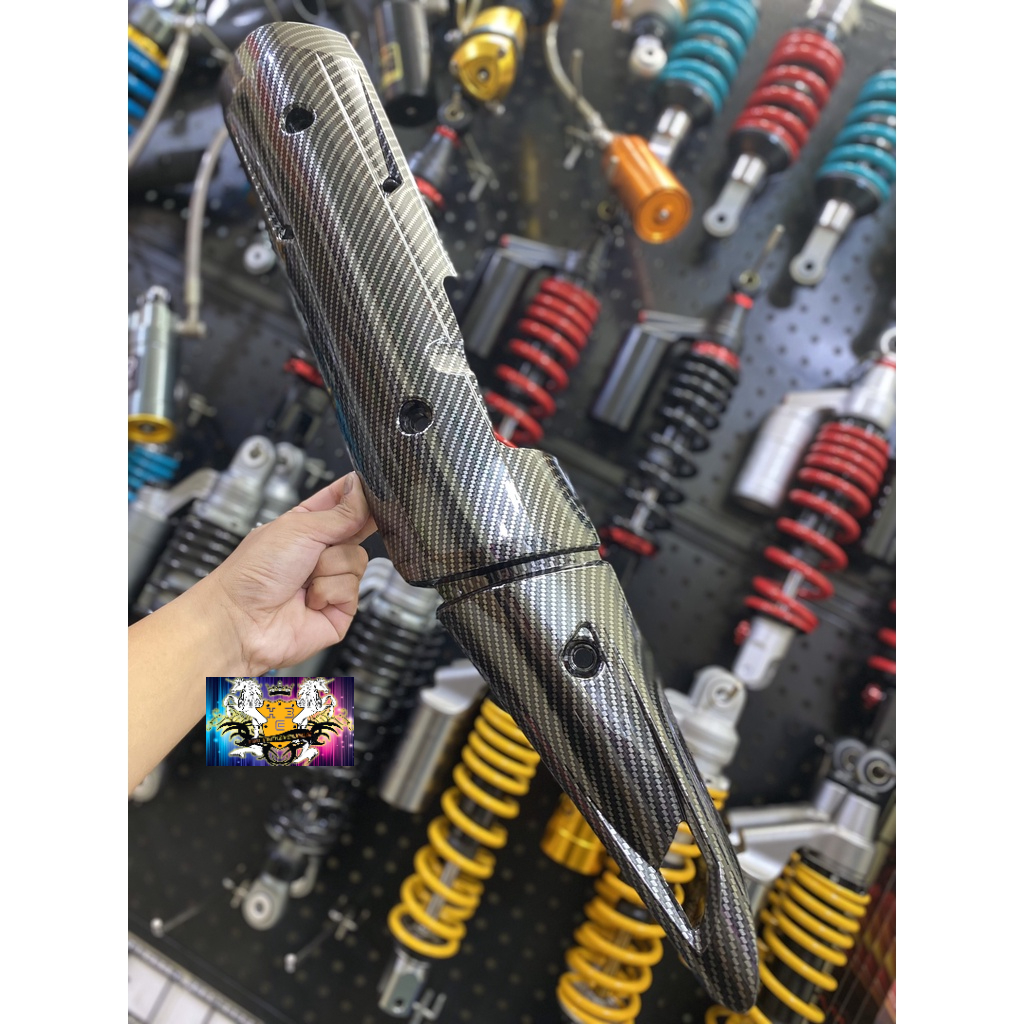 COMBO ỐP PÔ VÀ ĐÍT PÔ CACBON DÀNH CHO EXCITER150/ EX150
