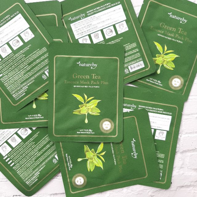 Mặt nạ NATUREBY ESSENCE MASK PACK PLUS làm sạch bổ sung collagen cho Da