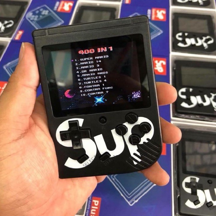 MÁY CHƠI GAME 4 NÚT CẦM TAY SUP GAME BOX 400 IN 1 PLUS