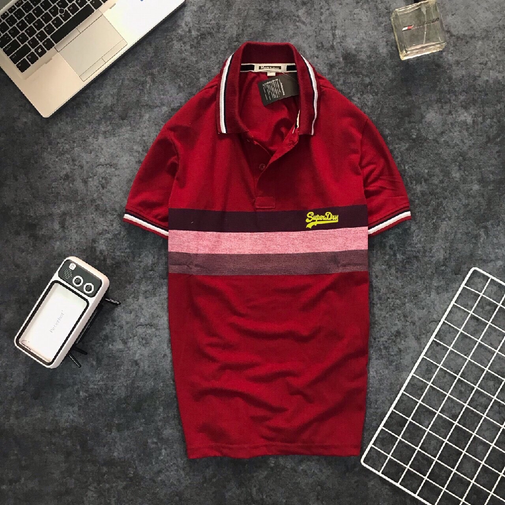 Áo thun nam ngắn tay cổ bẻ in soc ngang ngực cực chất, chất thun cá sấu - PS004 | BigBuy360 - bigbuy360.vn