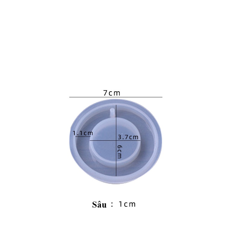 Khuôn silicon làm mặt dây chuyền hình học