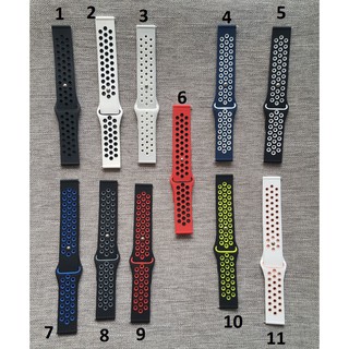 Dây silicon Nike sport đồng hồ thông minh (chốt thông minh) size 20mm và 22mm