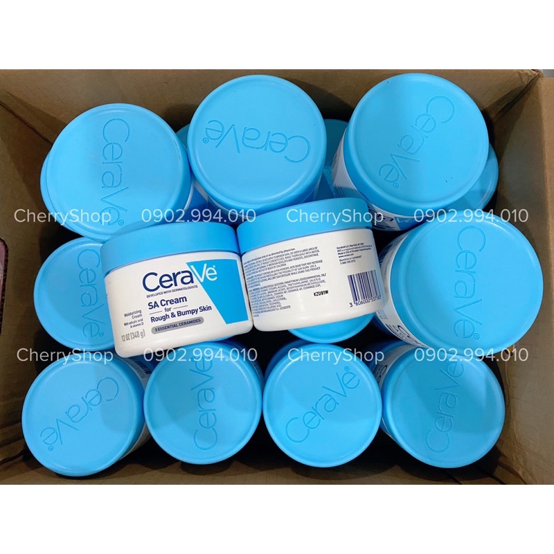 [Hàng USA]Kem dưỡng ẩm dành cho mọi loại da CeraVe SA Cream Rough &amp; Bumpy Skin (340g)