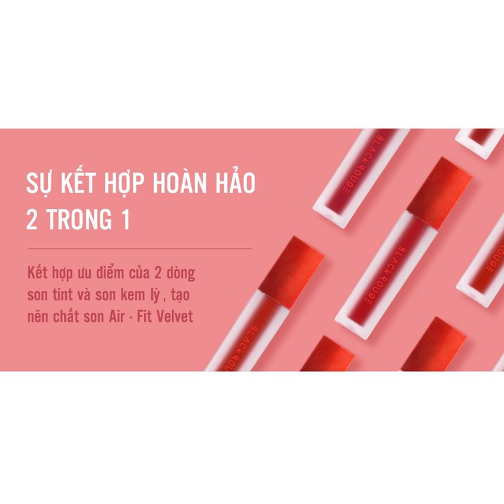 [Full 3 Version] Son Kem Lì Black Rouge Air Fit Velvet Tint | BigBuy360 - bigbuy360.vn