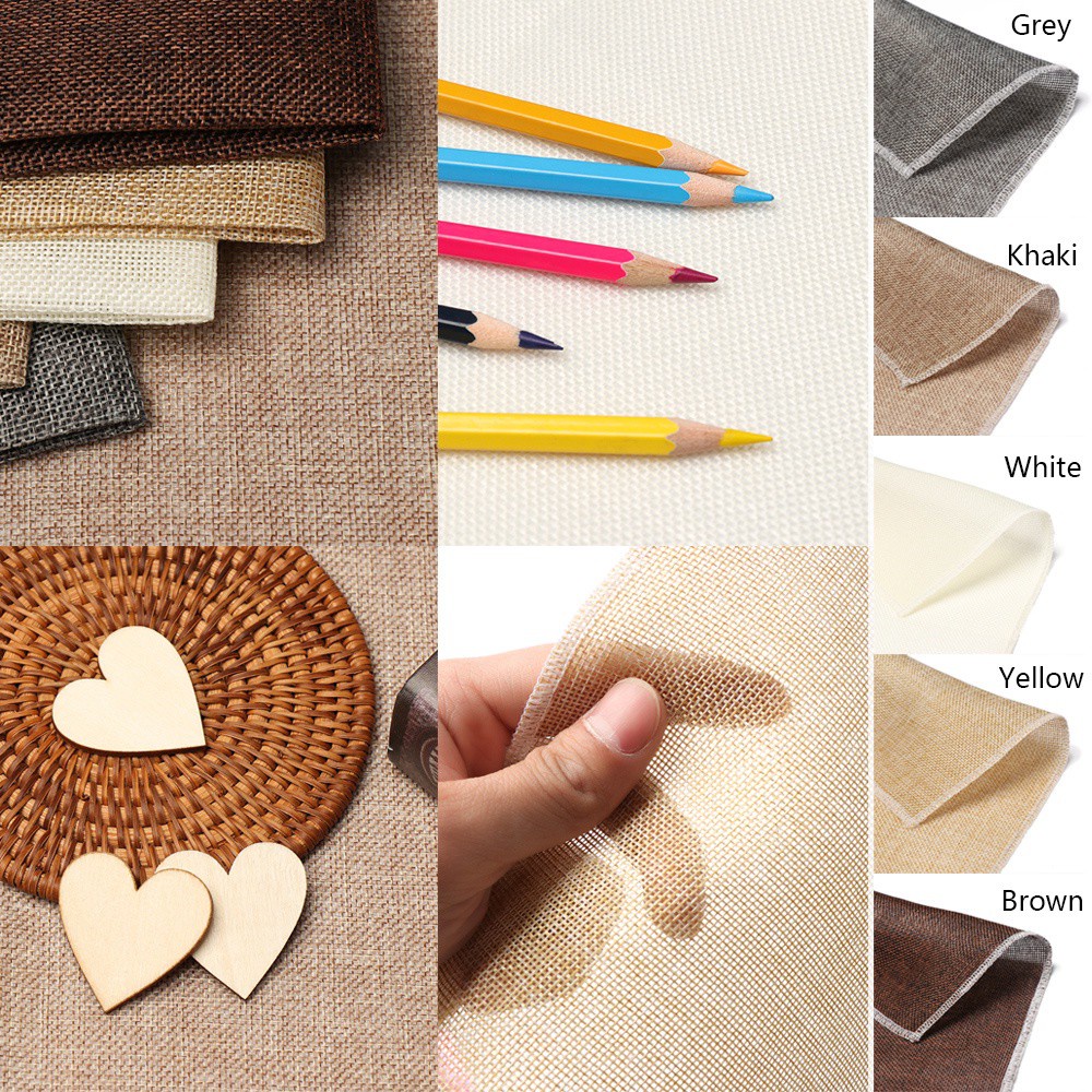 1 Tấm Phông Nền Vải Lanh Dệt Màu Sắc Trơn Phong Cách Retro Dùng Làm Đạo Cụ Chụp Ảnh